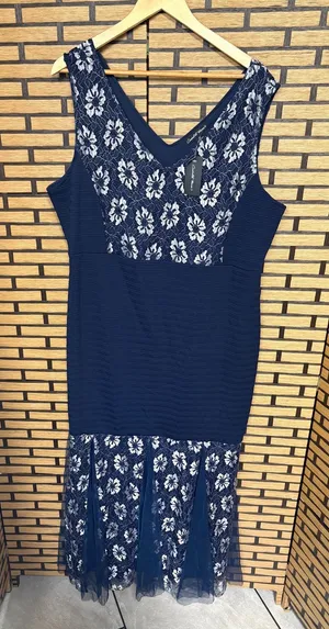 Blue Lace Maxi Dress Size‎ 2X thumbnail 1