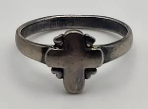 Sterling Silver Cross Ring (6) thumbnail 1