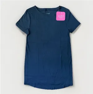2Pk NEW Maternity Ingrid & Isabel Black Crew Neck T-Shirt Size M Non-Ruched thumbnail 3