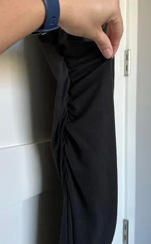 Pinkblush Black Off Shoulder Wrap Maternity Photoshoot Gown/Dress thumbnail 4