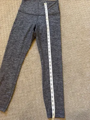 Lululemon Heather Gray High Rise Soft Active Leggings thumbnail 6