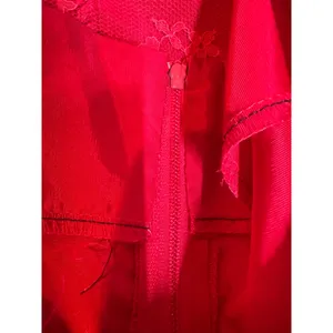 Vintage 80s 90s Red Dress Satin Lace Bow Formal Dance Molly Ringwald Medium Fit thumbnail 6