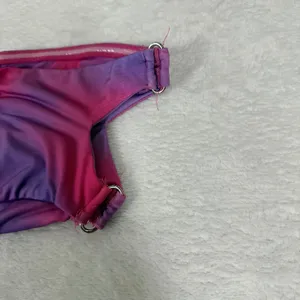I.AM.GIA Pink Purple Ombre One Shoulder Cutout Ruched Mini Dress Size M thumbnail 10