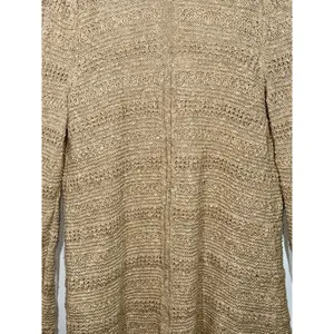 Abercrombie & Fitch Tan Ribbed Knit Pockets Long Sleeve Cardigan Sweater Size S thumbnail 5