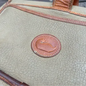 Tan Vintage Pebble Leather Dooney & Bourke Crossbody Purse All Weather Leather thumbnail 5