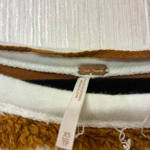 Free People Breton Striped Pullover Sweater‎ Medium XS Autumn Pearl thumbnail 7