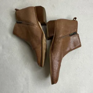 Sarto by‎ Franco Sarto Women Brown Snakeskin Embossed Leather Ankle Boots 9M thumbnail 3