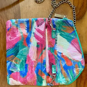 HOBO Multi Colored Crossbody Handbag With Removable Chain Strap thumbnail 4