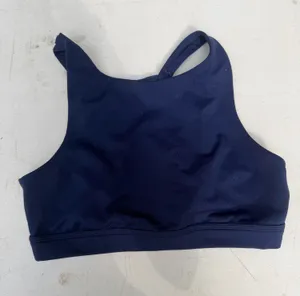 Navy Aerie High Neck Sports Bra Crossback thumbnail 1