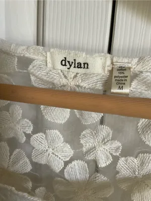 Dylan Women's‎ Lace Floral Scoop Neck Top - Cream thumbnail 5