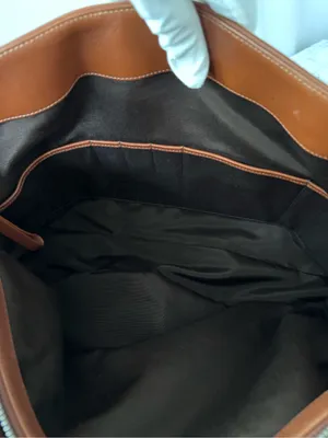 Vintage Coach Hamptons Leather Tote Bag 7515 Chestnut Brown Business Carryall thumbnail 9