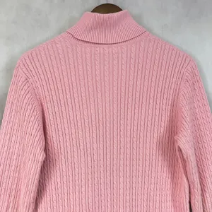 Anne Klein Sport Womens Cable Knit Turtleneck Sweater Size XL‎ Preppy Classic thumbnail 7