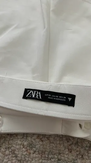 Zara White Shorts thumbnail 2