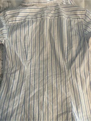Banana Republic Blue and White Striped Riley Shirt thumbnail 3
