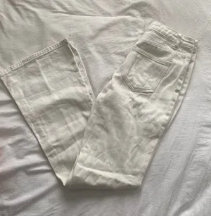 SheIn white flare jeans thumbnail 1
