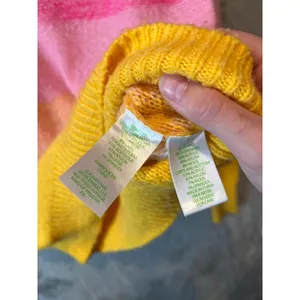 Lilly Pulitzer Olinia Sweater Pink Grenadine Marbled Ombre Wool Blend Size Small thumbnail 6