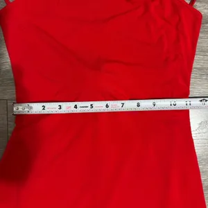 Red High Neck Maxi Dress S Halter Open Back‎ Lace Up Strappy Bodycon Formal Gown thumbnail 6