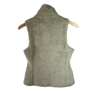 Patagonia Tan Sherpa Fleece Zip Vest Outdoor Casual Layering Women’s Small (S) thumbnail 4