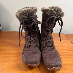 The‎ North Face Nuptse Purna II Winter Snow Boot Brown Suede PrimaLoft Insulated thumbnail 5