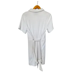 Beach Riot White Terry Cloth Snap Front Belted Romper Size‎ Large NEW thumbnail 4