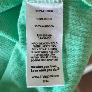 Life is Good Stay Six Seagulls Apart Crusher Tee Women’s Medium Green thumbnail 8