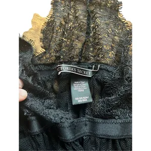 Black Lace‎ Babydoll Lingerie Sheer Swiss Dot Slip Mini Dress Nightie thumbnail 3