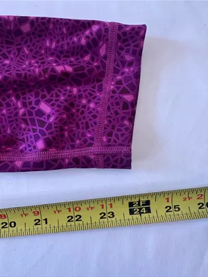 lululemon athletica Magenta & Purple Patterned Leggings thumbnail 4