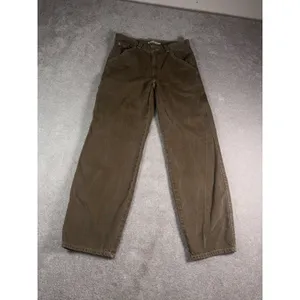 Levis Dad Utility Carpenter Jean Women Sz 26x30 Brown Denim Premium Big E thumbnail 3