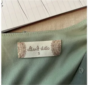 Altar’d State Green Swiss Dot long sleeve mini dress thumbnail 8