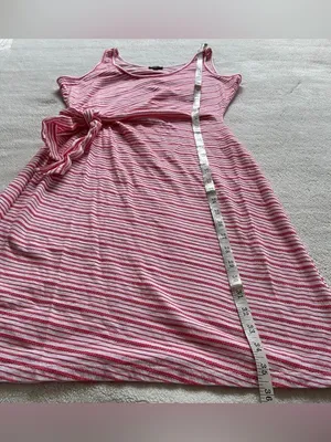 Talbots Diagonal Striped Cotton Sun Dress size S thumbnail 7
