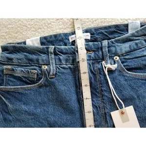 Good American Good Classic Skinnyish Fit Raw Hem Blue Hi-Rise Jeans Sz 6/28 thumbnail 9