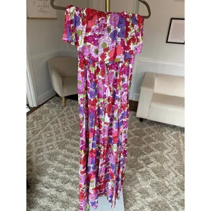 Jopna Floral Maxi Dress Strapless Cottagecore Boho Wedding Summer Lightweight‎ thumbnail 2