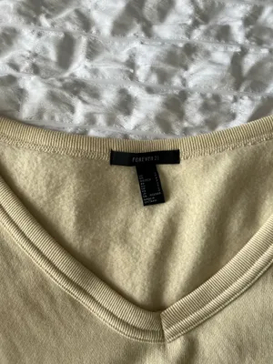 Forever 21 Cream long sleeve sweatshirt dress thumbnail 3