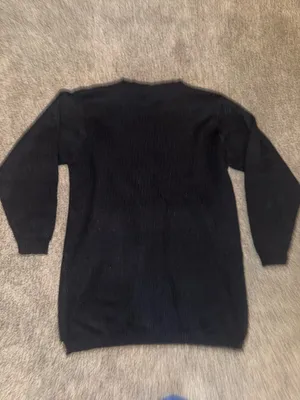 Koret Vintage Black Beaded Sequin Sweater with Gold Embroidery, Size S thumbnail 4