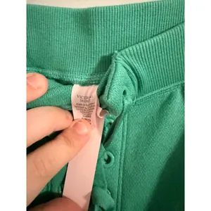 Victoria's Secret Lace Up Fleece‎ Shorts Womens Small Green High Waist Lounge thumbnail 4