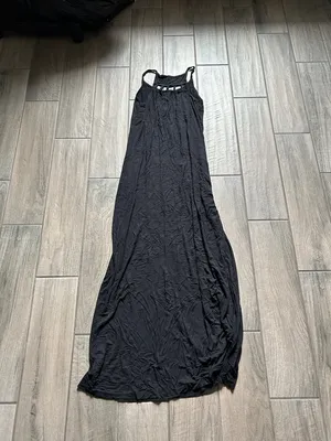 Charming Charlie Black Strappy Halter Maxi Dress thumbnail 3