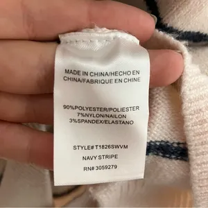 Thread & supply blue & white striped‎ sweater new with tags women’s size XL thumbnail 5