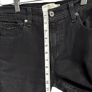 Levis 505 Straight Leg Jeans Womens 10 Long Black‎ Mid Stretch Classic Timeless thumbnail 6