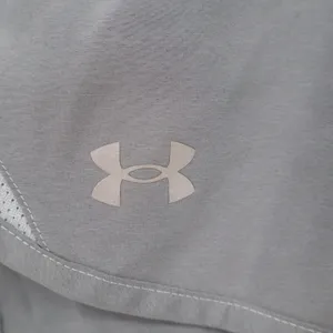Under Armour Shorts Womens Medium HeatGear Fly By Gray Mesh Active Excellent thumbnail 4