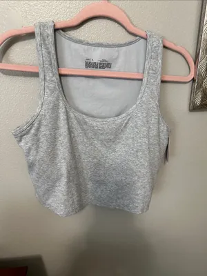 Ladies crop tank with built in bra Sz XL by Auden NWT thumbnail 3