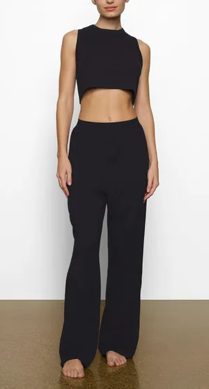 SKIMS Boyfriend loose Pant Black/Onyx M NWT thumbnail 1