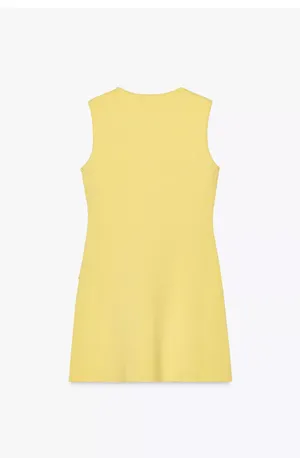 ZARA Yellow Sleeveless Mini Dress thumbnail 6