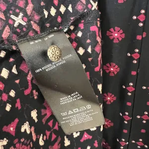Anthropologie Vanessa Virginia Black Red Embroidered‎ Mini Dress Viscose Medium thumbnail 8