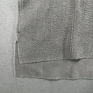 Aerie Waffle Knit‎ Sweater Womens XL Gray V Neck 3/4 Sleeve High Low Oversized thumbnail 6