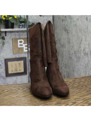NWT Michael Michael Kors Braden Over-the-Knee Block Heel Boots Mocha Brown 5.5M thumbnail 5