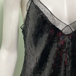 Free People Black Sequin Eras Tour Cami Tank Top thumbnail 5