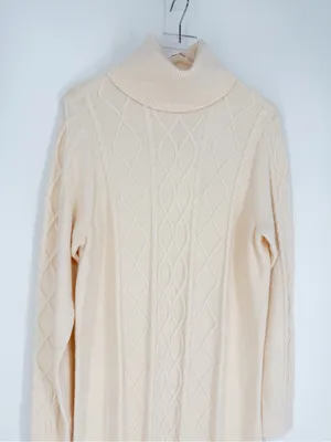 NWT Show Me Your Mumu Montreal Cable Knit Midi Dress Women's M Cream Coastal thumbnail 5