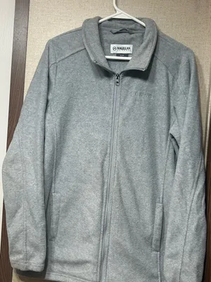 Magellan Outdoors Light Gray Full-Zip Fleece Jacket thumbnail 1
