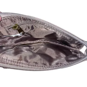 Zippered Faux Leather Wallet Clutch Wristlet‎ Cappacino thumbnail 3
