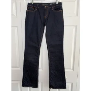 Miss Me Megan Bootcut Jeans Womens 31 Dark Wash Flap Pocket Denim Western Rugged thumbnail 2